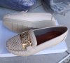 Дамски бежови мокасини Ezel Shoes за широки крака, снимка 4