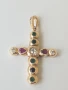 Златен кръст с Диаманти и Рубини-ръчна изработка , снимка 11