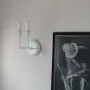 Модерен метален  двоен аплик тип свещ - класическа стенна лампа, снимка 4