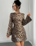 Дамска модерна рокля леопардов , снимка 13