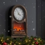 Винтидж настолен часовник с LED камина – уют и стил в едно, снимка 1