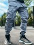 Мъжки модни широки прави карго панталони с много джобове, 4цвята , снимка 7
