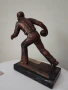 скулптура "боулинг" метал ,мрамор19/17 см, снимка 3