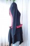 рокля за спортни танци комбинация между червено и черно, снимка 12