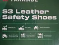 защитни кожени обувки S3 на Парксайд , снимка 2