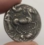 Монета Тетрадрахма гр. Лентини, Сицилия, 480 г. пр. Хр. - РЕПЛИКА, снимка 5