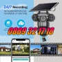 4G Соларна Камера със SIM карта 3 Обектива 12MP, 4G 6K UHD, Нощно Виждане и Детекция на Движение, снимка 6