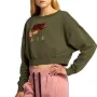 NIKE Air Cropped Zip back Sweatshirt Green - страхотна дамска блуза М, снимка 1