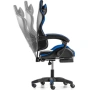 copy of Геймърски стол с регулируема височина, лумбална възглавница и метална основа, снимка 3