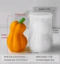 3D Тиква Цигулка силиконов молд форма смола шоколад смола гипс свещ декор, снимка 1