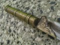 Ятагановиден нож каракулак дамаск-1858г, снимка 6