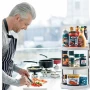 Въртяща се стойка с 3 нива за подправки и продукти – 360° органайзер за кухня, снимка 7
