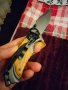 Сгъваем автоматичен нож с дървени чирени, снимка 8