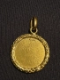 Рядък любовен медальон Арт Деко злато 750 с диаманти!!!, снимка 2