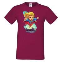 Мъжка тениска DC Super Girl Star Wars Игра,Изненада,Подарък,Геймър, , снимка 14 - Тениски - 36808460