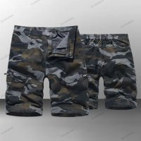 Мъжки къси карго панталони с камуфлажен принт, 8цвята , снимка 6 - Къси панталони - 40551443