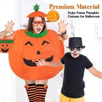 Нов комплект от 6 части тиквен костюм за възрастни Хелоуин облекло, снимка 5 - Други - 42945255