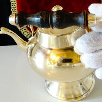Бронзов чайник,кана,Лампа на Аладин. , снимка 4 - Антикварни и старинни предмети - 39971756