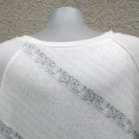 3XL Нова  блуза в бяло и сиво , снимка 6 - Блузи с дълъг ръкав и пуловери - 40629911