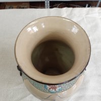 Винтидж емайлирана виетнамска ваза. , снимка 7 - Антикварни и старинни предмети - 32436586