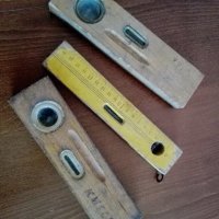 3 стари дървени нивелира, снимка 1 - Антикварни и старинни предмети - 43708439