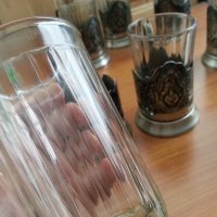 Руски термо стъклени чаши, снимка 8 - Антикварни и старинни предмети - 36634923