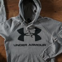 Under Armour Rival Fleece Logo - страхотно мъжко горнище КАТО НОВО, снимка 4 - Спортни дрехи, екипи - 38310769