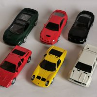 1/43 Del Prado Спортни Модели Fiat BMW Toyota Mazda Lamborghini Jaguar Лот От 6 броя, снимка 1 - Коли, камиони, мотори, писти - 35363237
