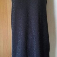 Черна рокля със сребристи нишки👗🍀М,M/L👗🍀 арт.286, снимка 6 - Рокли - 27616410