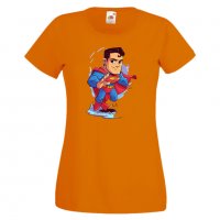 Дамска тениска DC Superman Star Wars Игра,Изненада,Подарък,Геймър,, снимка 9 - Тениски - 36788599