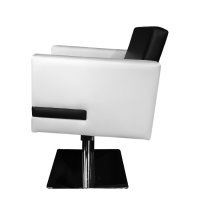 Ефектен фризьорски стол в черно и бяло M0030, снимка 4 - Фризьорски столове - 37424479