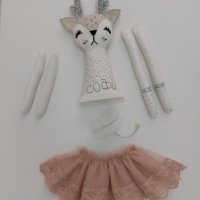 Ръчно бродирана кукла еленче СОФИ, снимка 1 - Кукли - 43259437