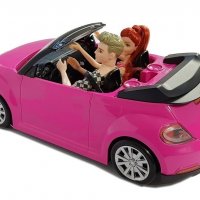 Голяма розова кола на Барби, снимка 3 - Коли, камиони, мотори, писти - 38184231