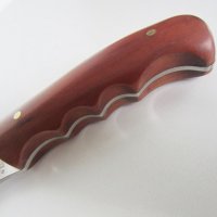 Ловен нож фултанг с гравиран Ловец(черно слънце), стомана 65х13, снимка 3 - Ножове - 28106449
