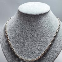 Сребърен плътен синджир , снимка 2 - Колиета, медальони, синджири - 43887710