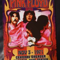 Pink Floyd-3 November 1971-метална табела(плакет), снимка 4 - Китари - 44115804