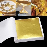 100бр. Златни листа варак - GOLD LEAF, златно фолио за декорация, снимка 4 - Друго - 43764408