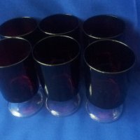 Червени, прозрачни чаши, прозрачно бяло столче за алкохол 6 бр, снимка 8 - Чаши - 38726340