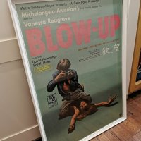 Ретро Vintage Постер с размер 50/70 на филма Blow Up на Микеланджело Антониони от 1966г. Рамка Ikea, снимка 4 - Други - 39434515