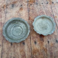 Стари медни чинии(сахан) за стена, снимка 1 - Други ценни предмети - 39044416