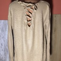 🎁Пуловер с интересен гръб,л,хл размер, снимка 1 - Блузи с дълъг ръкав и пуловери - 27285642