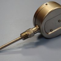 биметален термометър Wika thermometer ф100mm, 0/+400°C, L-80mm, снимка 5 - Резервни части за машини - 35228796