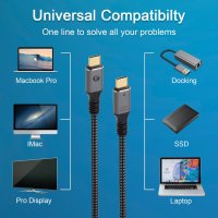 VCom USB4.0 Type-C/Type-C 40Gbps, 240W - CU541M-1.2m, снимка 12 - Кабели и адаптери - 43155237
