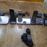Продавам безжични телефони Panasonic 5 комплекта, снимка 1 - Други - 43399261