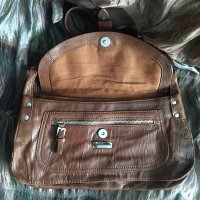 Винтидж чанта от естествена кожа / genuine leather handbag, снимка 6 - Чанти - 43360340