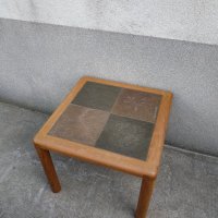 Стара дървена маса с плочки - Handmade by HASLEV - Denmark, снимка 8 - Антикварни и старинни предмети - 32362806