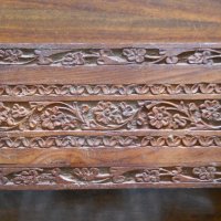 старинна дървена полица - дърворезба - Индия, снимка 3 - Антикварни и старинни предмети - 40025178