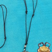 Ново колие каишка медальон с висулка любовно сърце от красив минерал тигрово око модни бижута за под, снимка 6 - Колиета, медальони, синджири - 38355347