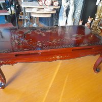 Червена китайска маса, снимка 3 - Антикварни и старинни предмети - 43657623
