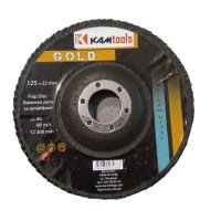 Ламелен диск за шлайфане на метал GOLD Ф 125 мм, снимка 2 - Железария - 43435624